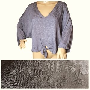 NWT Grey blouse- Style Rack